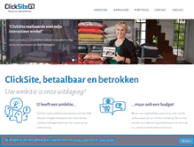 Tablet Screenshot of clicksite.nl
